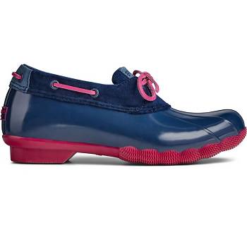 Sperry Saltwater 1-eye Duck Tmavomodre - Damske Zimne Topanky